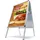 Showdown Displays Showdown® Displays Kundenstopper Standard Rondo silber DIN A1 2 Fächer 63,9 x 74,4 x 112,0 cm, 1 St.