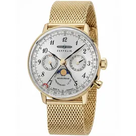 Zeppelin Hindenburg Mondphase Edelstahl 36 mm 7039M-1