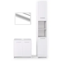 Vicco Kiko 3-tlg. Weiß Hochglanz