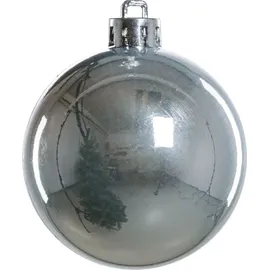 Trendline Weihnachtskugeln bruchfest, langlebig Ø 6, 8 10 cm silber 26 Stück