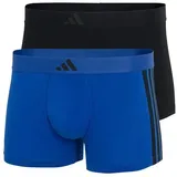 Adidas Trunk Active Flex Cotton 3 Stripes (2er Pack) 4-Wege-Stretch
