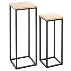 HAKU Möbel Pflanzenständer-Set Holz eiche 4001070525925 HAKU Möbel