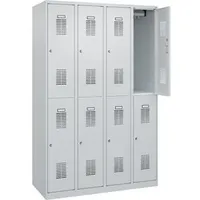 C+P CP Garderobenspind »Basis PLUS« 4x2 mit Zylinderschloss, grau,