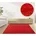 n Wollteppich Luxus Designerteppich moderner uni Teppich aus reiner Schurwolle rot 70 cm x 140 cm