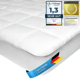 Feluna Mikrofaser Matratzen-Topper gepolsterter Matratzen-Auflage - Matratzenschoner Unterbett Microfaser-Polyester-Schoner mit Soft-Touch; 180 x 200 cm