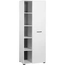 OTTO home Moid, moderner Mehrzweckschrank 64,5 x 41,5 x 175 cm Weiß
