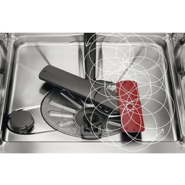 AEG FEE7341AZM Integrierter-Geschirrspüler / 45cm / AirDry - perfekte Trocknungsergebnisse / D / energiesparend / Besteckkorb / Beladungserkennung / Display / Startzeitvorwahl / extra leise
