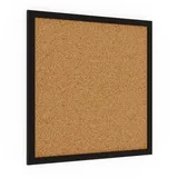 ALLboards Pinnwand, Korktafel 40×40 cm, Holzrahmen – Schwarz lackiert