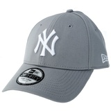 New Era Herren Baseball Cap Mütze M/LB Basic NY Yankees 39Thirty Stretch Back, Grey/White, L/XL,