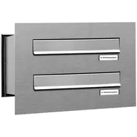 AL Briefkastensysteme Premium V2A Edelstahl Silber