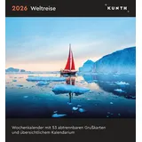 Kunth Weltreise - KUNTH Postkartenkalender 2026: Hochwertiger Tischkalender mit 53 traumhaften Postkarten (auch zum Aufhängen) (KUNTH Postkartenkalender 52 Wochen)