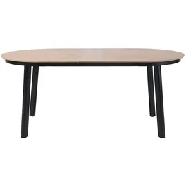 BEST Freizeitmöbel Polly Gartentisch 200 x 100 x 74 cm Schwarz