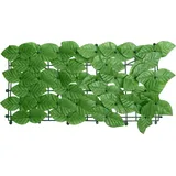 vidaXL Seitenmarkise 400 x 100 cm Grün Polyethylen