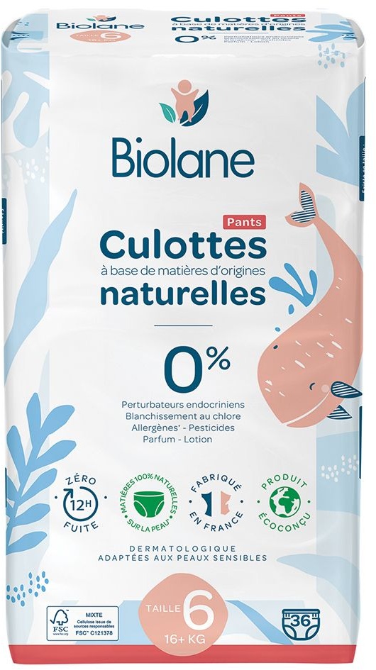 Biolane Couches culottes - Taille 6 36 pc(s) Couches