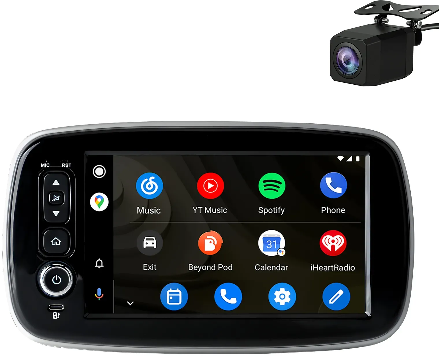 Junsun Radio für Smart 453 Fortwo Forfour CarPlay Android Auto Navi RDS - OEM mit kleinem Display - Mit Rückfahrkamera
