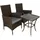MonsterShop Jardí Bistro Set 3-tlg. Braun