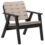 aea Luxuriöser Holzsessel Gartenstuhl 66 x 79 x 66 cm braun