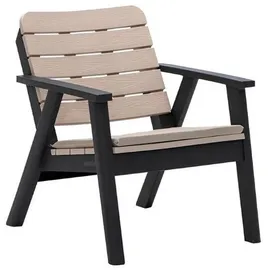 aea Luxuriöser Holzsessel Gartenstuhl 66 x 79 x 66 cm braun