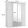 Pol-Power Drehtürenschrank 159 x 196 x 53,5 cm anthrazit/eiche