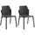 Mobili Rebecca Rebecca Mobili Gartenstuhl 56 x 47 x 83 cm schwarz 2 St.