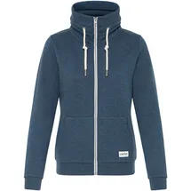 Oxmo Sweatjacke OXBitta", Damen, Gr. XS, blau (insignia blau melange), Obermaterial: 50% Baumwolle CO. 50% Polyester PES., Sweatjacken Sweatjacke