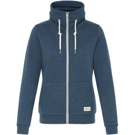 Oxmo Sweatjacke OXBitta", Damen, Gr. XS, blau (insignia blau melange), Obermaterial: 50% Baumwolle CO. 50% Polyester PES., Sweatjacken Sweatjacke