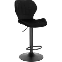 Woltu Barhocker 60-82 cm Schwarz