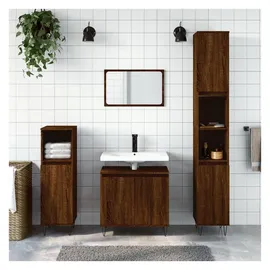 vidaXL Badschrank Braun Eichen-Optik 58x33x60 cm Holzwerkstoff