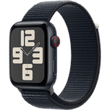 Apple Watch SE 2023 GPS + Cellular 44 mm Aluminiumgehäuse mitternacht, Sport Loop mitternacht