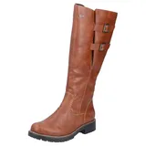 Rieker Winterstiefel, Langschaftstiefel, Blockabsatz, wasserabweisende TEX-Membran, Gr. 40, cognac, , 36731913-40