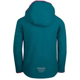 TROLLKIDS Kvalvika Softshelljacke Petrol/Pink 104