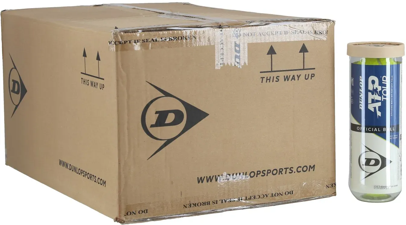 Dunlop Tennisbälle ATP Tour (offizieller ATP Tour Ball) Dose 24x3er im Karton