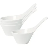 Villeroy & Boch Dipschälchen NewWave 40 ml 4-tlg. weiß