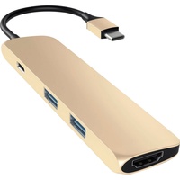 Satechi Slim USB-C MultiPort Adapter 4K HDMI - Gold