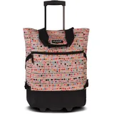 Punta Wheel Print Einkaufstrolley Einkaufsroller Shooping Trolley 10008, Farbe:Apricot/Bunt