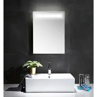 Posseik Spiegel mit Beleuchtung weiß 45,0 x 3,2 x