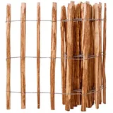 vidaXL Staketenzaun 90 x 500 cm Haselnuss