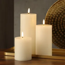 uYuni LED Kerzenset PIA 3 St. creme