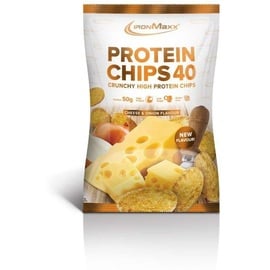 Ironmaxx Protein Chips 40 Cheese & Onion 50 g