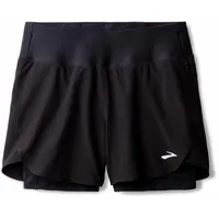 Brooks Damen Chaser 5" 2-in-1 Short 2.0 schwarz
