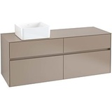 Villeroy & Boch Villeroy und Boch Collaro Waschtischunterschrank C04600E8 140 x 54,8 x 50 cm, Waschtisch links, White Wood