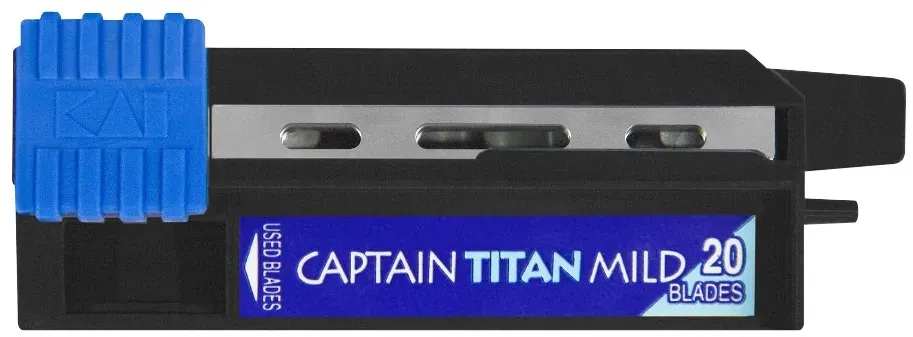 KAI Rasierklingen KASHO Titan Mild Protouch mit PTFE Beschichtung 20 St.- B-CAPT
