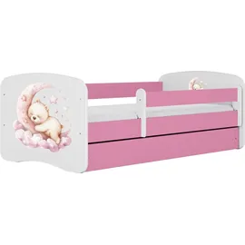 raumhirsch furniture Kinderbett 80 x 180 cm Holzwerkstoff rosa