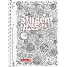 Brunnen Collegeblock ZENart, A4 kariert, holzfreies Papier weiß