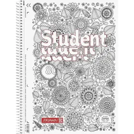 Brunnen Collegeblock ZENart, A4 kariert, holzfreies Papier weiß
