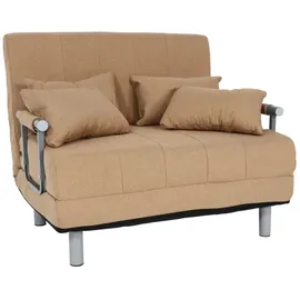 MCW Schlafsessel MCW-K29, Klappsessel Schlafsofa Gästebett Relaxsessel, Liegefläche 186x97cm Stoff (270g/m2) creme-beige