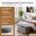 Blumtal Sitzhocker mit Stauraum Bouclé 45 x 42,5 x 110 cm Grau