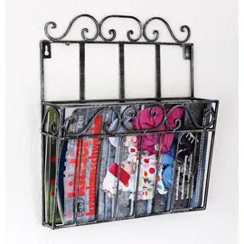 DanDiBo Ambiente DanDiBo Wandregal Zeitungsständer 09913 Magazinhalter 38 cm Küchenregal Zeitungshalter