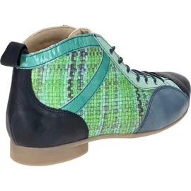 THINK! Damen GUAD2 chromfrei gegerbte nachhaltige Stiefelette, GREEN/KOMBI 9110