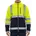 Herren Warnschutz-Arbeitsjacke Stehkragen langarm Obermaterial 280 g/m2 100 Polyester mit reflektierenden Streifen Größe XL XL